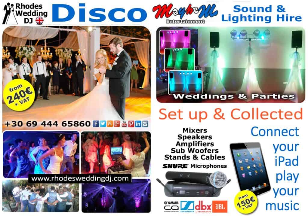 Wedding disco djs & hire